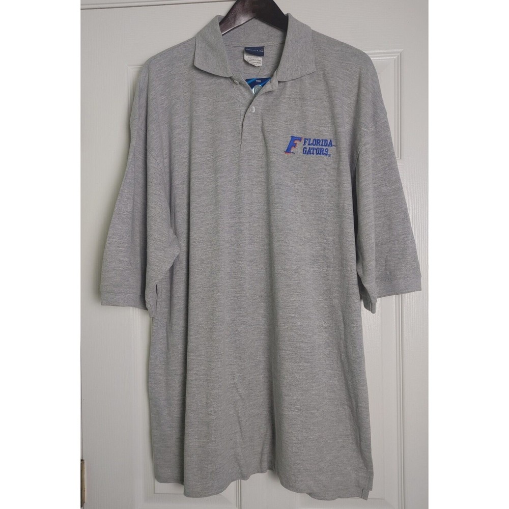 FLORIDA GATORS MENS SHORT SLEEVE POLO SIZE XXL OLD VARSITY BRAND   NEW WITH TAGS